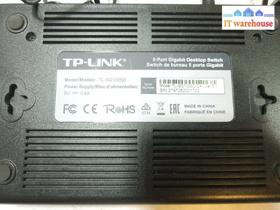 - Tp-Link Tl-Sg1005D 5-Port 10/100/1000Mbps Gigabit Lan Desktop Switch
