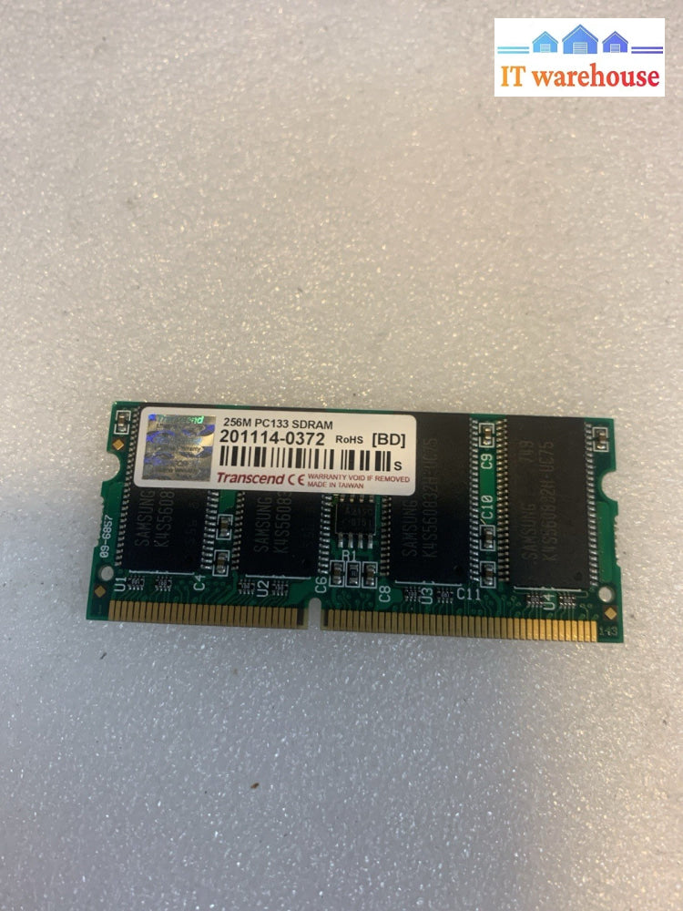 Transcend 256MB PC133 SDRAM SO-DIMM 144-Pin Laptop Memory TS32MSD64V4F – Tested