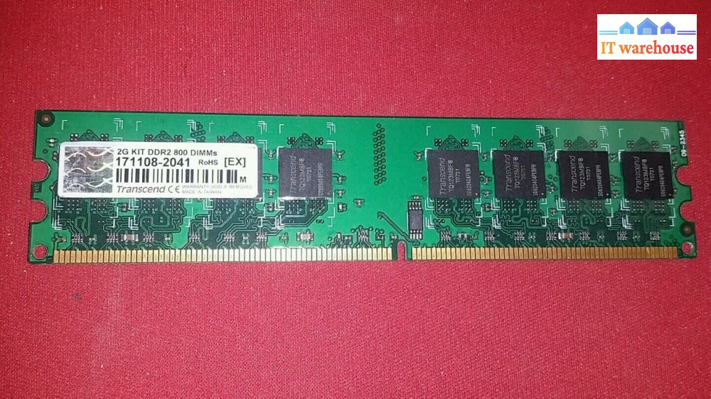 Transcend 2Gb PC2-6400 800Mhz DDR2 Desktop Memory RAM @@@