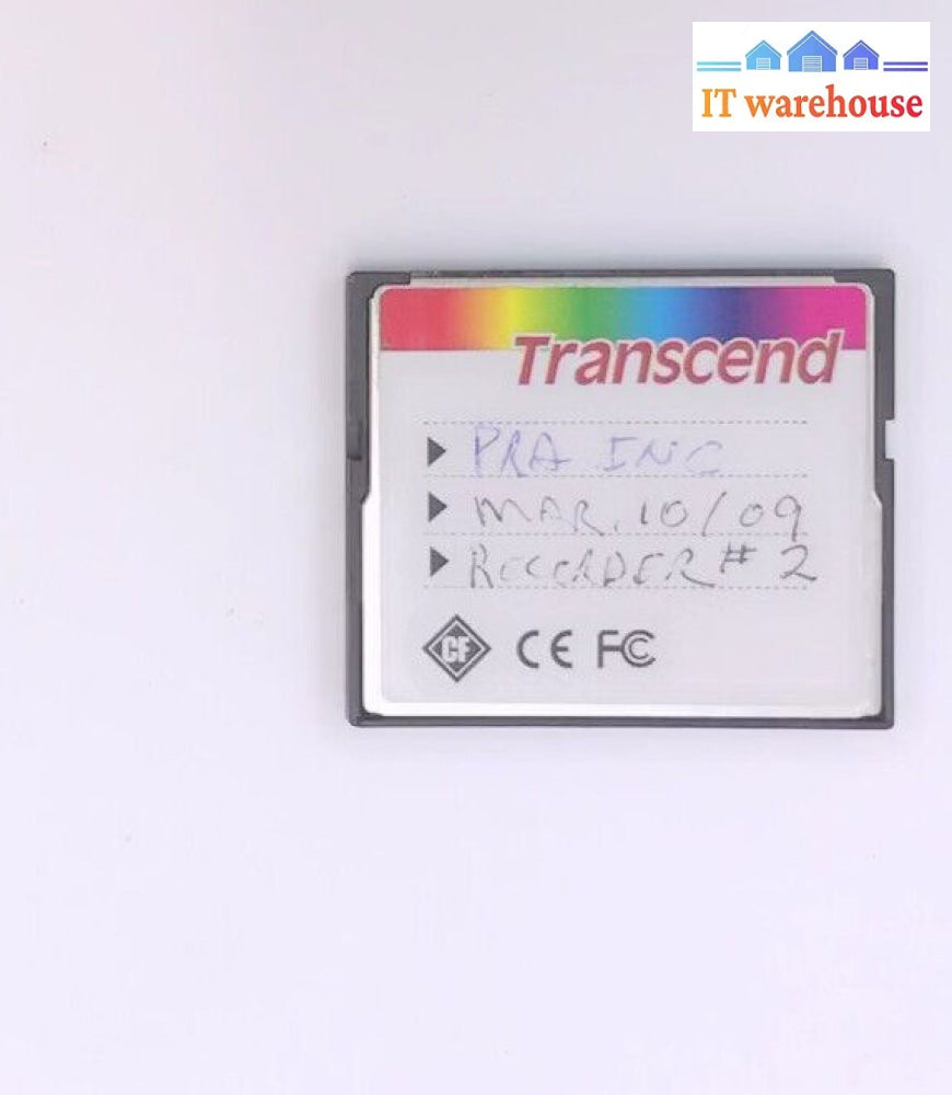 Transcend Compact Flash 8Gb 133X Compactflash Memory Card