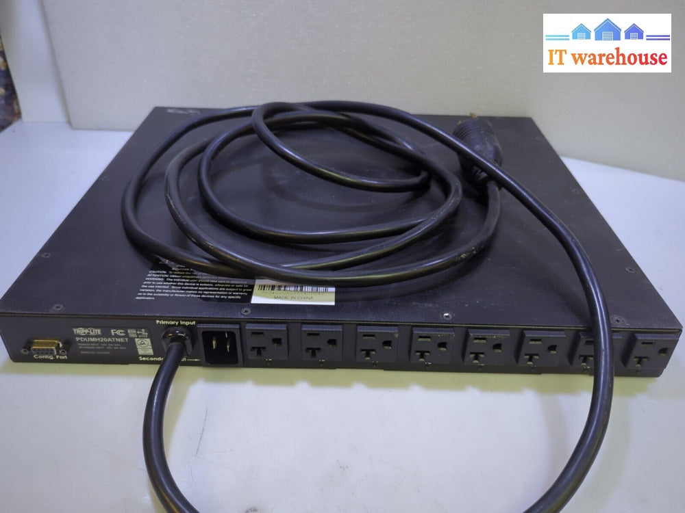 - Tripp-Lite Pdumh20Atnet 120V 16A 16 Outlet Rackmount Power Distributor