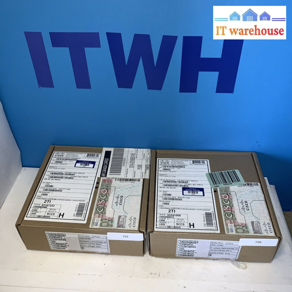 (Two Sets Of) Cisco Cp-8831-Mic-Wrls= Wireless Microphone Kit 800-41200-01