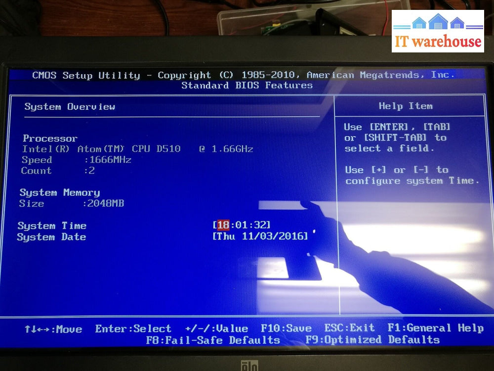 - Tyco Elo Touchsystems Esy22C2-8Uwa W/ Cpu/1.6Ghz /2G (No Hdd No Adapter)