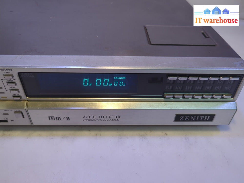 Untested ~ Zenith Vr9775Pt Video Cassette Recorder Director (No Remote)-