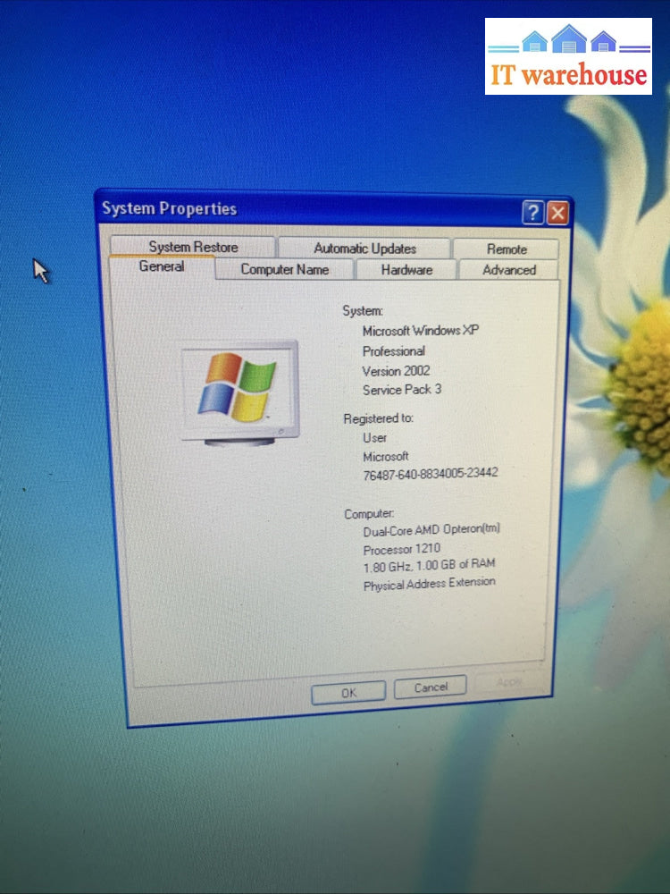 Very Nice ~ SUN Ultra 20 M2 Duo core AMD Opt 1210 windows XP