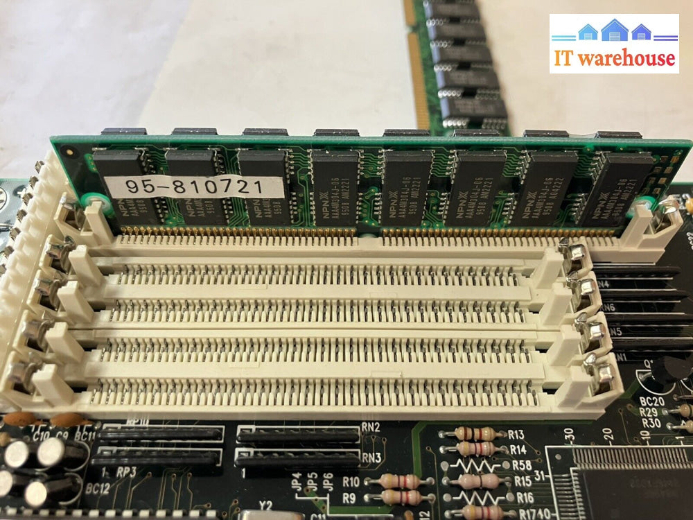 ~ Vintage 486 Tk 8498F/Gp 4N D24 Mother Board Umc Amibios 1993 W/ 2X 72Pin Sdram