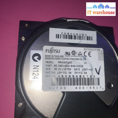 Vintage 5.2GB Fujitsu MPA3052AT 3.5 in. IDE Hard Drive