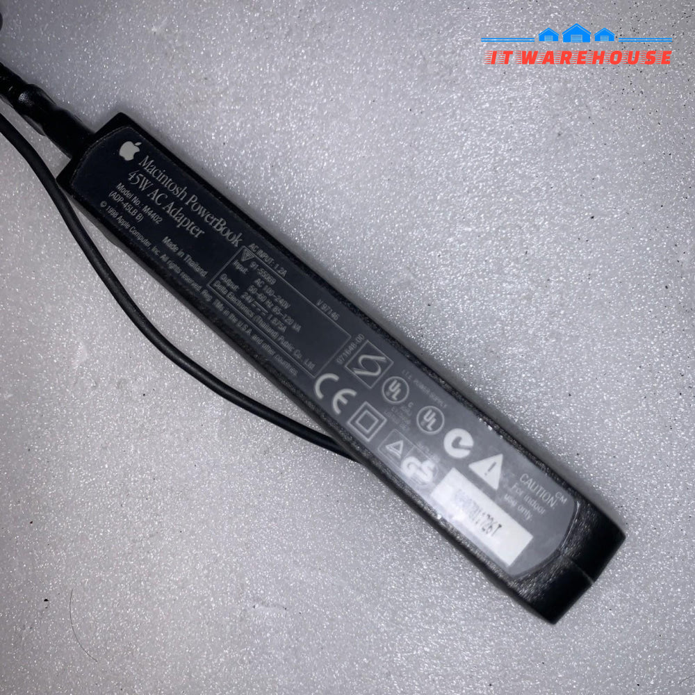 Vintage Apple M4402 Black 24V 45W AC Power Adapter for Macintosh PowerBook
