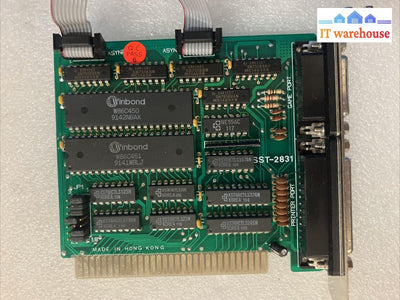 ~ Vintage Aska Isa 8 Bit Parallel Printer & Game Port Sst-2831 Db9 Db25