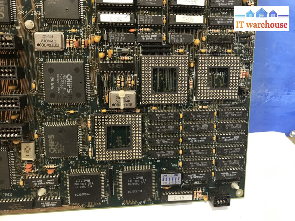 Vintage Cache 32A 386 Mainboard With Support