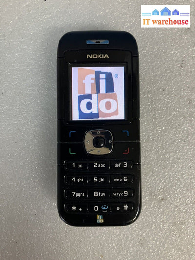 ~ Vintage Cell Phone Nokia 6030 B Rm-75 With Battery (Fido Network)