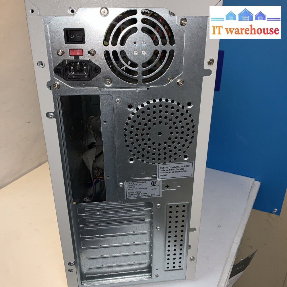 Vintage ~ Varsity Desktop PC Case With DVD-ROM + Floppy Disk Drive