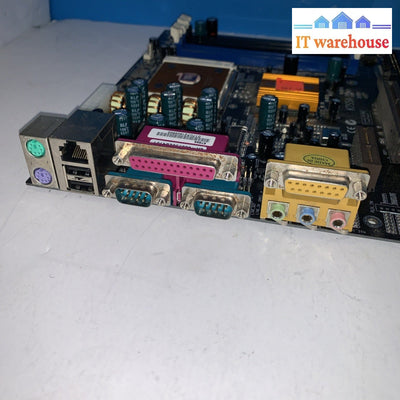 Vintage ECS K7S5A Socket A 462 Motherboard AMD ATX AGP DDR SDR + Althon1100 CPU