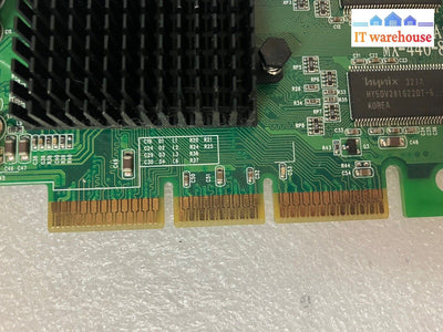Vintage Evga Geforce4 Nv18-A2 64Mb 8X Ddr1 Agp Graphics Video Card Mx-440-8X ~