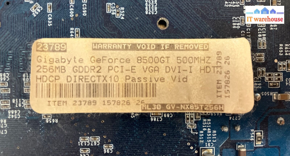 Vintage Gigabyte Geforce 8500Gt 256Mb Gddr2 Pci-E Vga Dvi Video Graphics Card ~