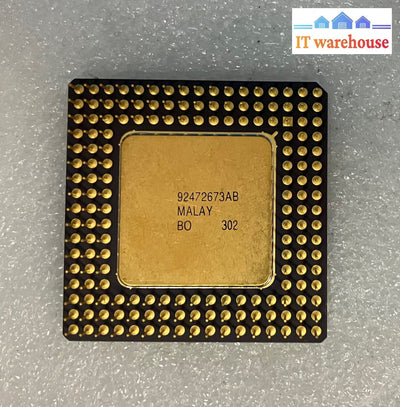 ~ Vintage Intel I486 Dx 33 Mhz A80486Dx-33 Sx419 Cpu Processor