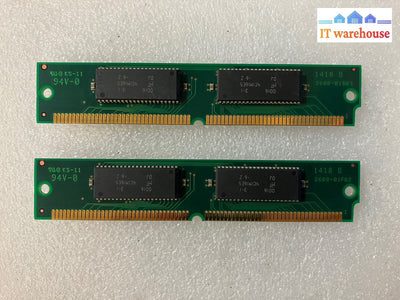 ~(Vintage) Lot 2 Mt4D232Dg-6 Dram Memory 8Mb Edo 60Ns 72 Pin Simm Micron S01G4H6