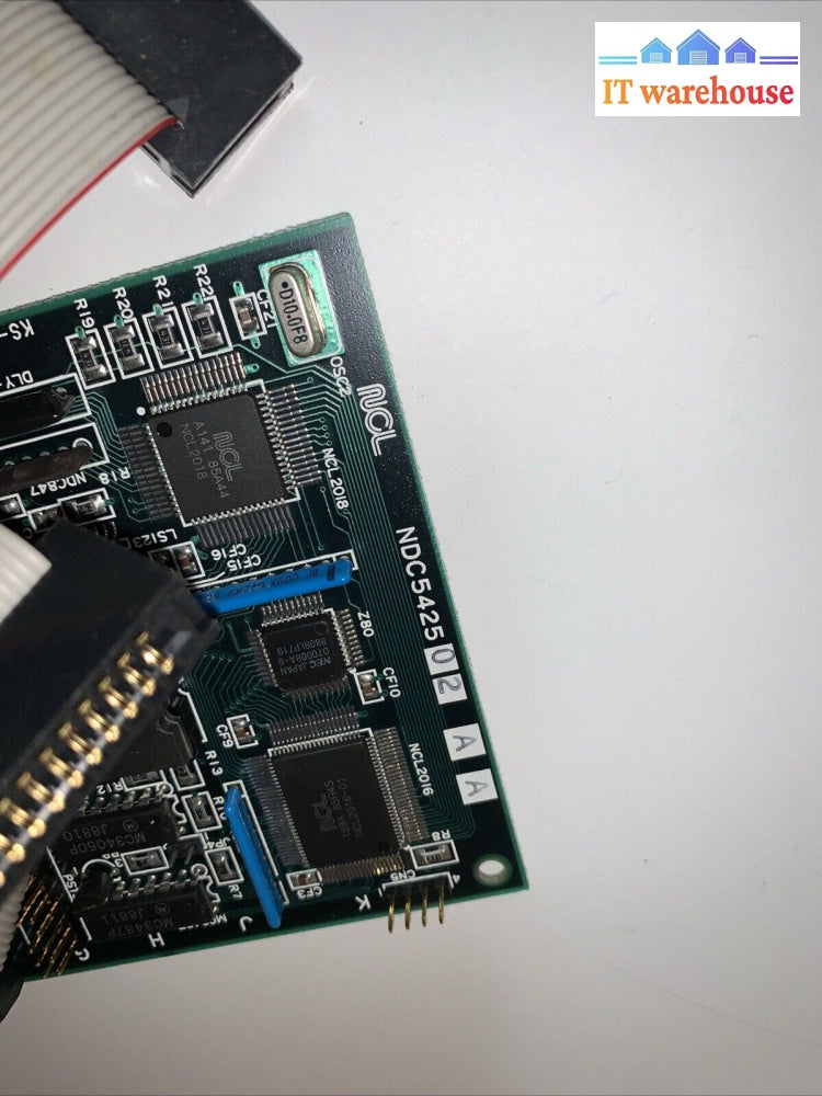 Vintage NCL NDC5425 MFM hard drive controller card 16 bit ISA ISA138 + 3 cables