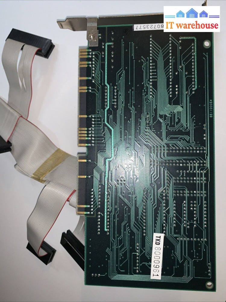 Vintage NCL NDC5425 MFM hard drive controller card 16 bit ISA ISA138 + 3 cables