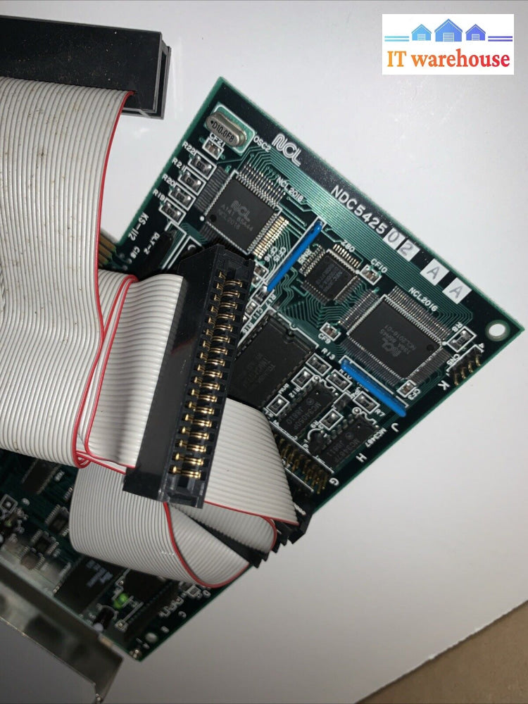 Vintage NCL NDC5425 MFM hard drive controller card 16 bit ISA ISA138 + 3 cables