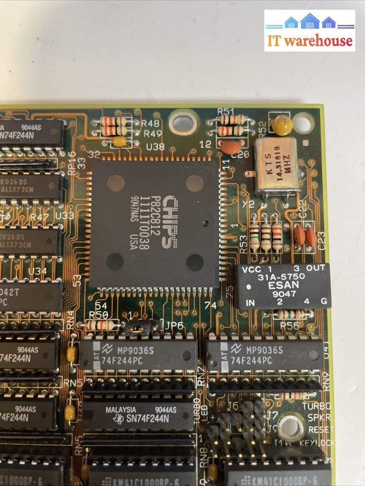 Vintage Neat 80386 Sx Motherboard 386 Processor 4Mb Ram 1988 Ami-1311