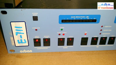 Vintage Orban 787A (Blueface) Mic Processor Compressor Gate Equalizer Rack