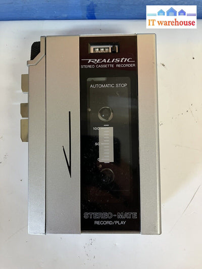 ~ (Vintage) Realistic Scp-17 14-1037 Portable Steroe Cassette Recorder Player