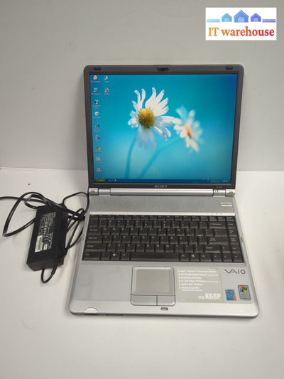 VINTAGE Sony PCG-9P3P 14’’ LAPTOP INTEL P4 2.8GHz CPU/256MB RAM/100GB HDD/WIN XP-