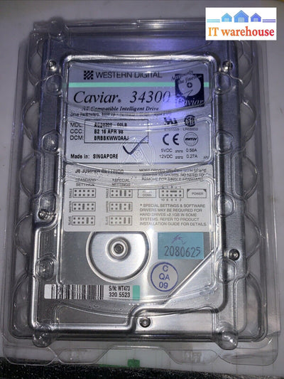 Western Digital Caviar 34300 4.3GB IDE hard drive