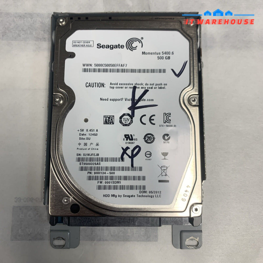 (Windows XP SP3) 500GB Hard Drive/caddy for HP Pavilion dv7 laptop (1000 + days)