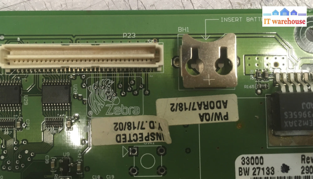 +Zebra 33000 Rev 2 Main Logic Board for 105SL Printer
