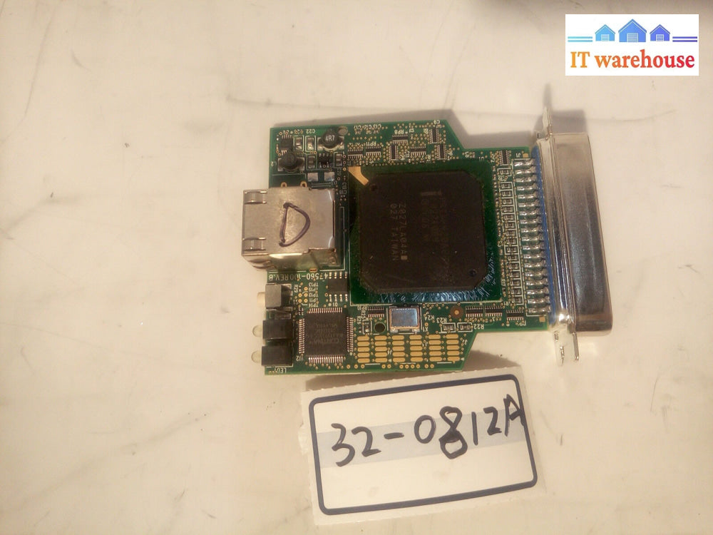 - Zebra 47560-001 Rev H 28399 Ethernet Board Print Server Adapter Card