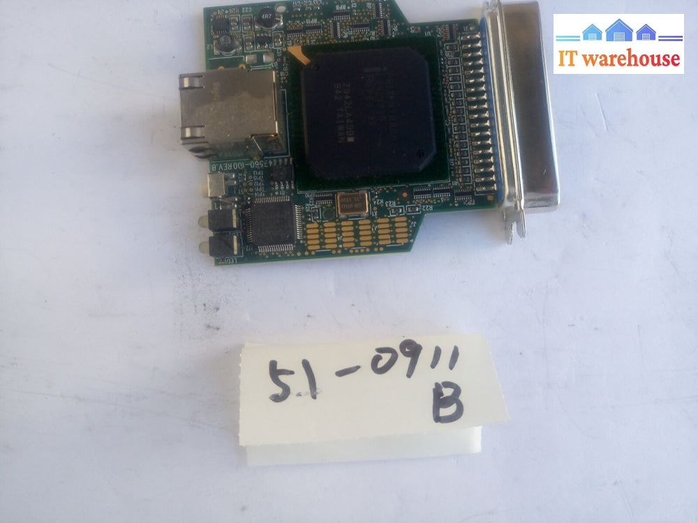 - Zebra 47560-001 Rev H 28399 Ethernet Board Print Server Adapter Card
