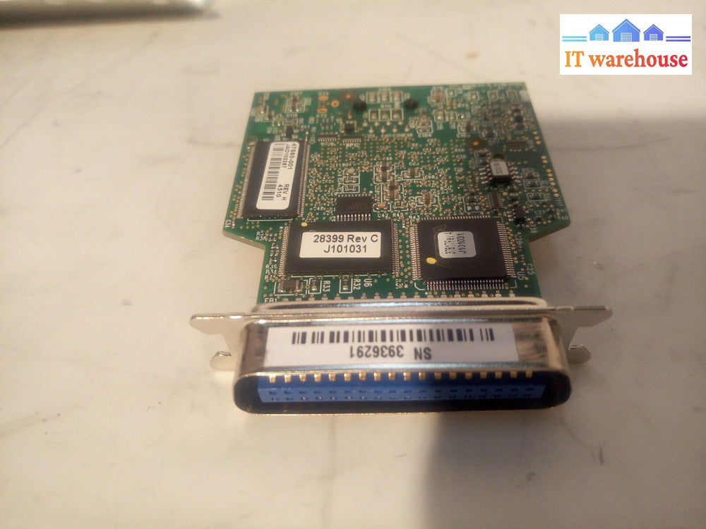 - Zebra 47560-001 Rev H 28399 Ethernet Board Print Server Adapter Card