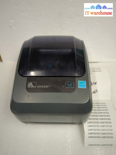 Zebra GK420T Thermal Label Printer (No AC adapter *Read*)