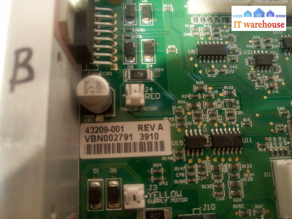 - Zebra Motor Control Board 43209-001 Rev A