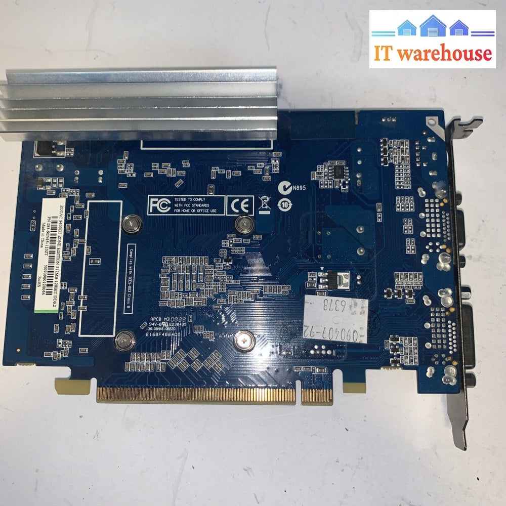 ZOTAC GeForce 9400 GT ZONE Edition 512MB Video Card