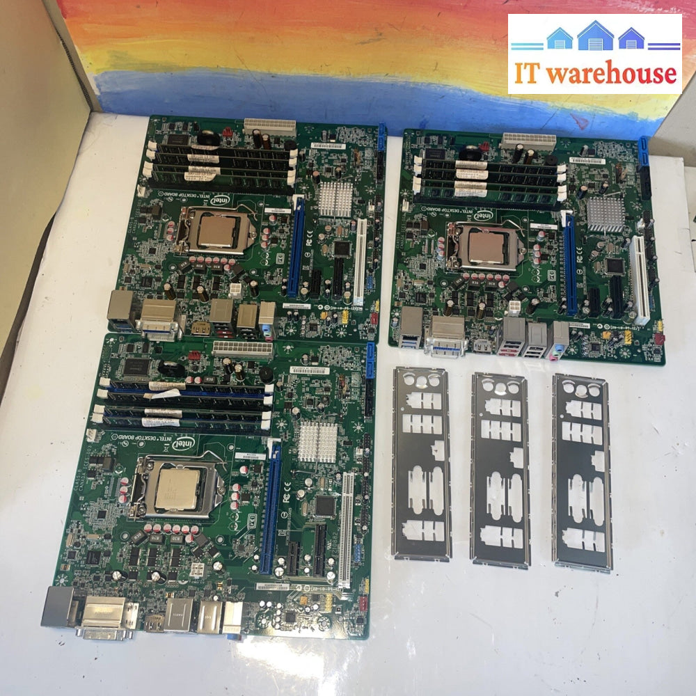 1×  Intel Desktop motherBoard DQ67SW AA G12527-310 w/ 16GB Ram + i7-2600K CPU