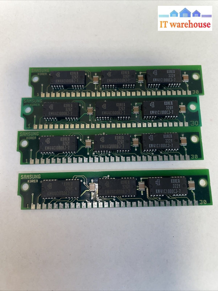 1× Samsung Simm Kmm591000Bn-7 9349 Memory Vintage Ram Stick Atari Apple Pc