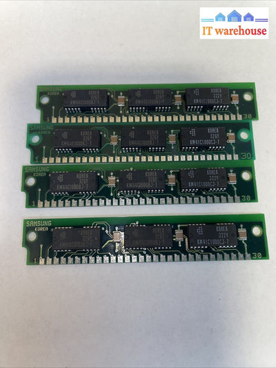 1× Samsung Simm Kmm591000Bn-7 9349 Memory Vintage Ram Stick Atari Apple Pc