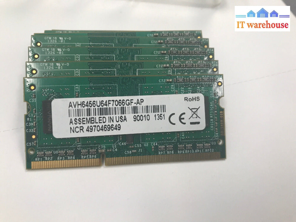 1 x 2GB NCR Avant Tech AVH6456U64F7066GF-AP PC3-1066  SODIMM DDR3 MEMORY