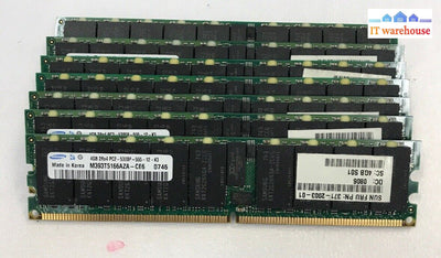 1 X 4GB PC2 PC2-5300P DDR2-667 5300P 667MHZ 240PIN 2RX4 (SERVER) RAM @@@