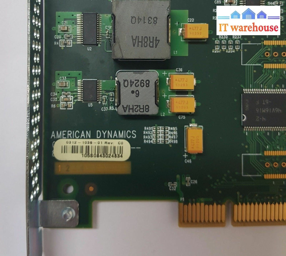 1 x  AMERICAN DYNAMICS CONTROLLER CARD 1712-1036-01 REV B0 / 0312-1036-01 REV:C0