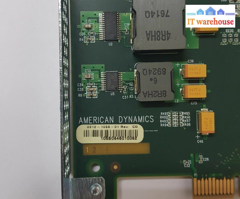 1 x  AMERICAN DYNAMICS CONTROLLER CARD 1712-1036-01 REV B0 / 0312-1036-01 REV:C0