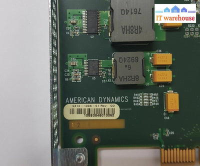 1 x  AMERICAN DYNAMICS CONTROLLER CARD 1712-1036-01 REV B0 / 0312-1036-01 REV:C0