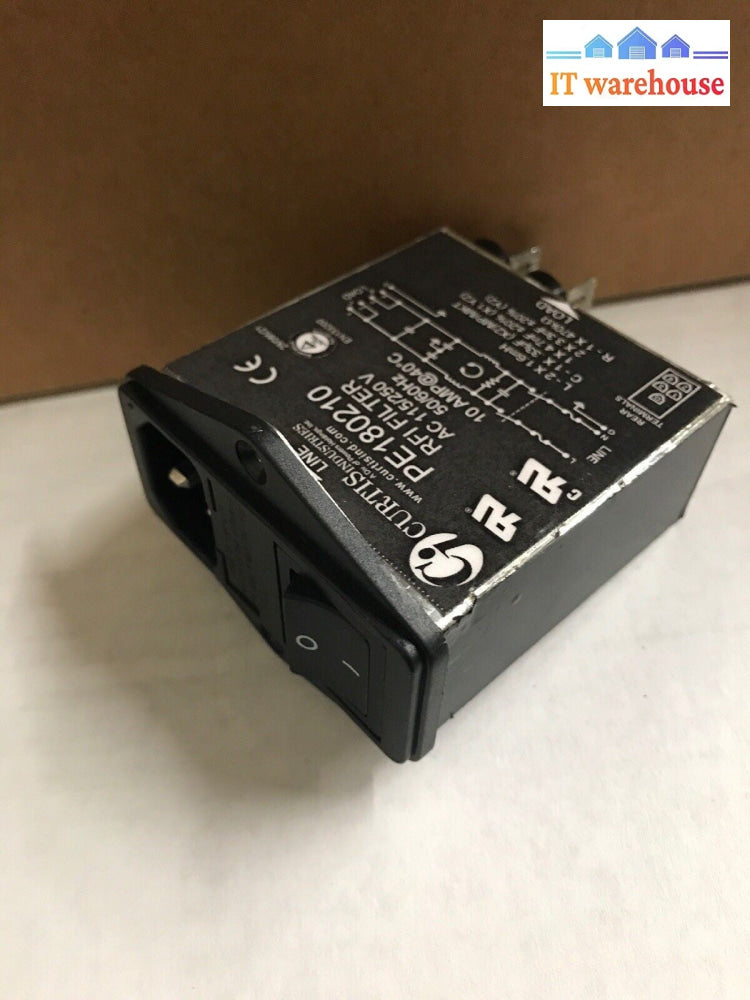 1 x Curtis Industries PE180210 RFI FILTER AC 115/250V (Qty available)