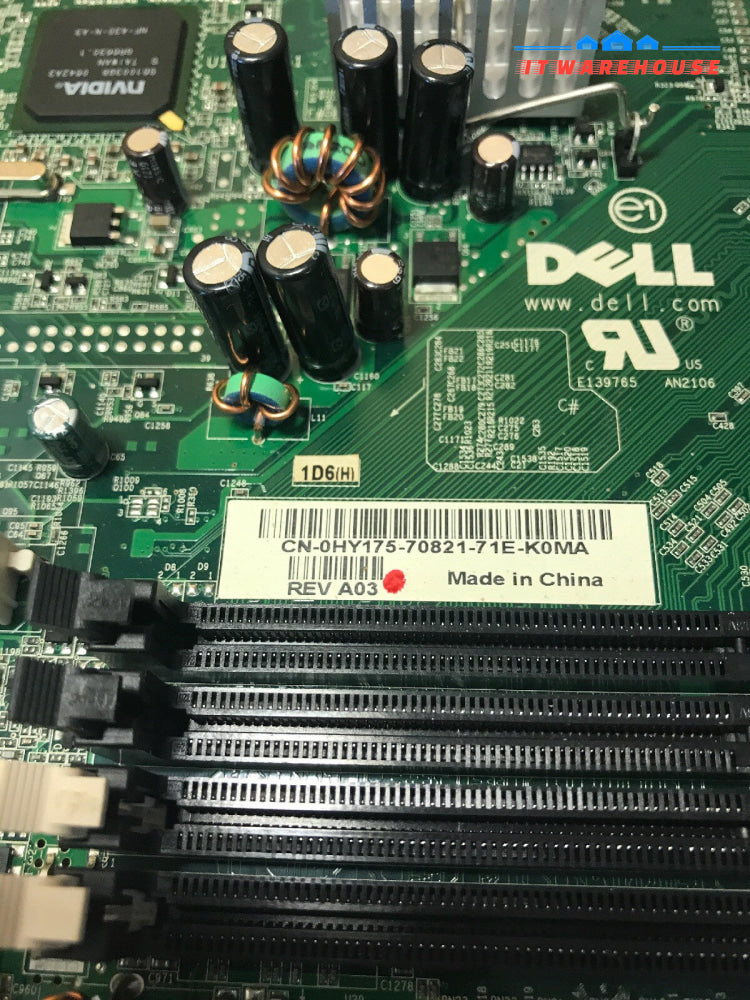 1 x Dell 0HY175 Mainboard motherboard HY175  AM2 BTX DDR2 VGA PCI FDD 2x SATA