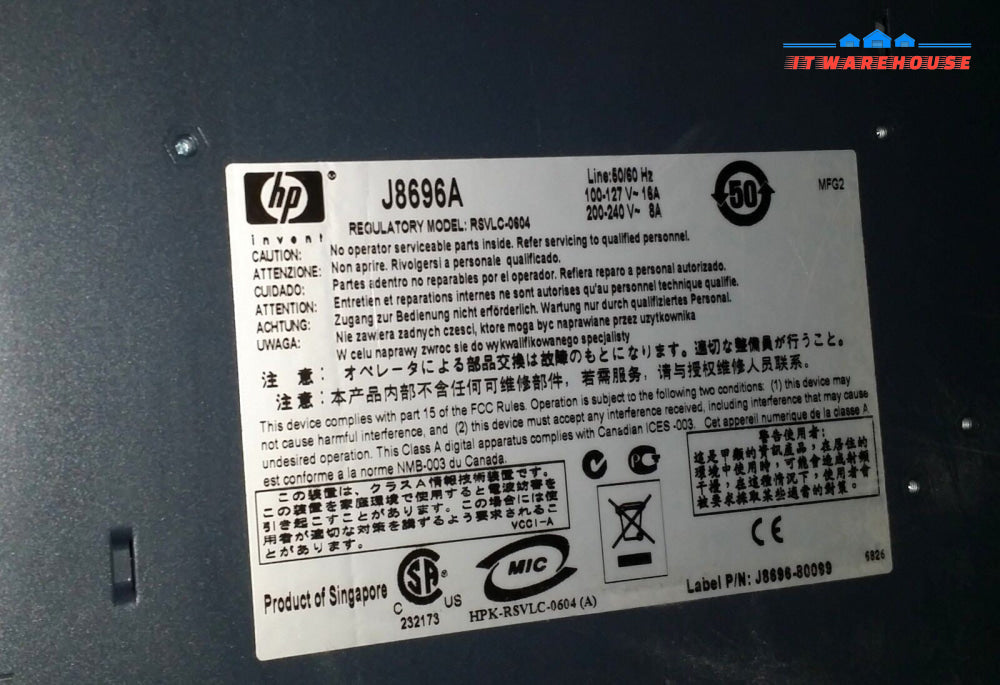 1 x HP J8696A ProCurve 620 RPS EPS Redundant External Power Supply RSVLC-0604