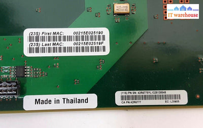 1 X Ibm 42R6775Yl 42R6777 Integrated 2-Port 1Gb Virtual Ethernet (Qty)