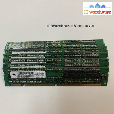 (1 x )  MICRON 128MB SDRAM PC133 CL3 16X16 4CHIPS 168PIN DIMM NON-ECC RAM MEMORY